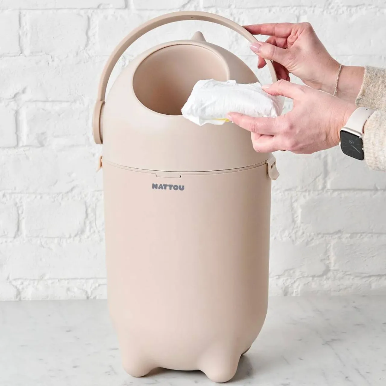 Nappies, Wipes & Wet Bags*Nattou DROPY Nappy Bin