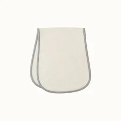 Bibs & Burp Cloths*Nature Baby Burp Cloth 2pk Natural/Grey Marl