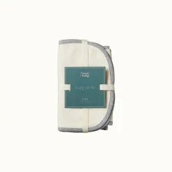 Bibs & Burp Cloths*Nature Baby Burp Cloth 2pk Natural/Grey Marl