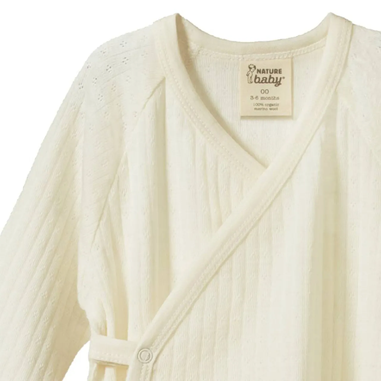 Sleepwear & Pjs|Merino Clothing & Sleepwear*Nature Baby Merino Kimono Pointelle Stretch & Grow