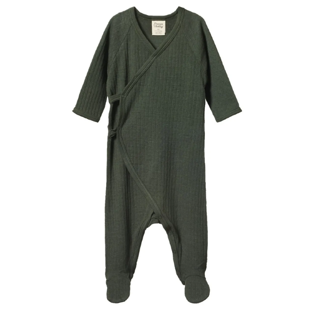 Sleepwear & Pjs|Merino Clothing & Sleepwear*Nature Baby Merino Kimono Pointelle Stretch & Grow