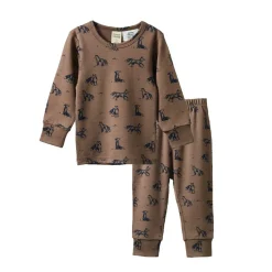 Sleepwear & Pjs*Nature Baby Merino Long Sleeve Pyjama Set Foxy Print