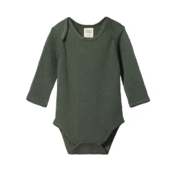Bodysuits & Singlets|Merino Clothing & Sleepwear*Nature Baby Merino Pointelle Long Sleeve Bodysuit