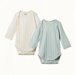 Bodysuits & Singlets*Nature Baby Organic Cotton Derby Rib Bodysuit - 2 pack