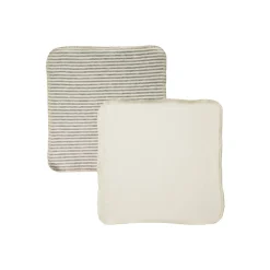 Towels & Facecloths|Nappies, Wipes & Wet Bags*Nature Baby Organic Jersey Face Cloth - 10pk Grey Stripe