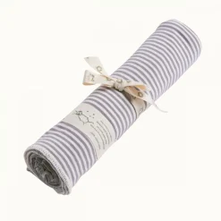 Stretch Swaddles/Wraps*Nature Baby Organic Jersey Wrap Grey Stripe