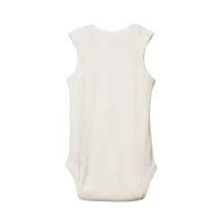 Bodysuits & Singlets*Nature Baby Pointelle Singlet Bodysuit Natural