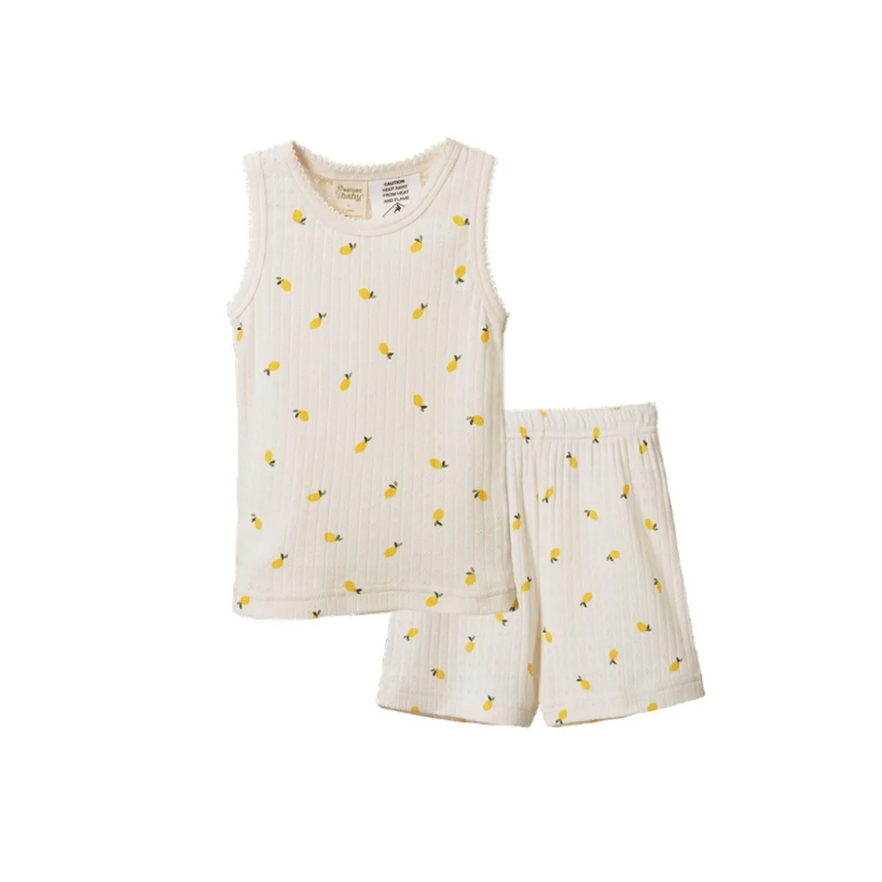 Sleepwear & Pjs*Nature Baby Pointelle Singlet Pyjama Set