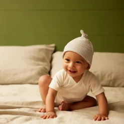 Bodysuits & Singlets*Nature Baby Short Sleeve Cotton Kimono Bodysuit Natural