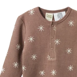 Sleepwear & Pjs*Nature Baby Waffle Long Sleeve Pyjamas Twinkle Print