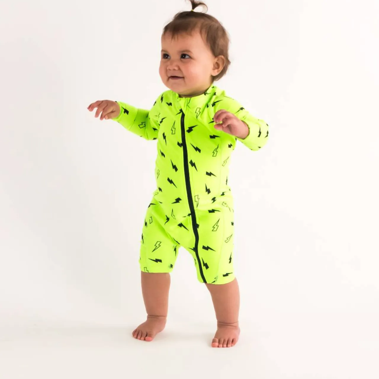 Sun & Swim*Nestling Neon by UPF50+ Shortie Swimmers