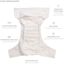 Nappies, Wipes & Wet Bags|Nappies & Training Pants*Nestling Simple Nappy Complete