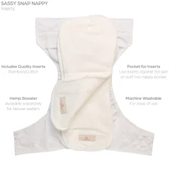 Nappies, Wipes & Wet Bags|Nappies & Training Pants*Nestling Snap Nappy Complete - Katherine Quinn Collection