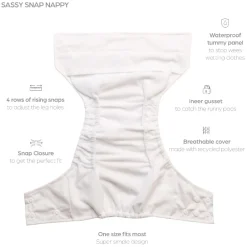 Nappies, Wipes & Wet Bags|Nappies & Training Pants*Nestling Snap Nappy Complete - Katherine Quinn Collection