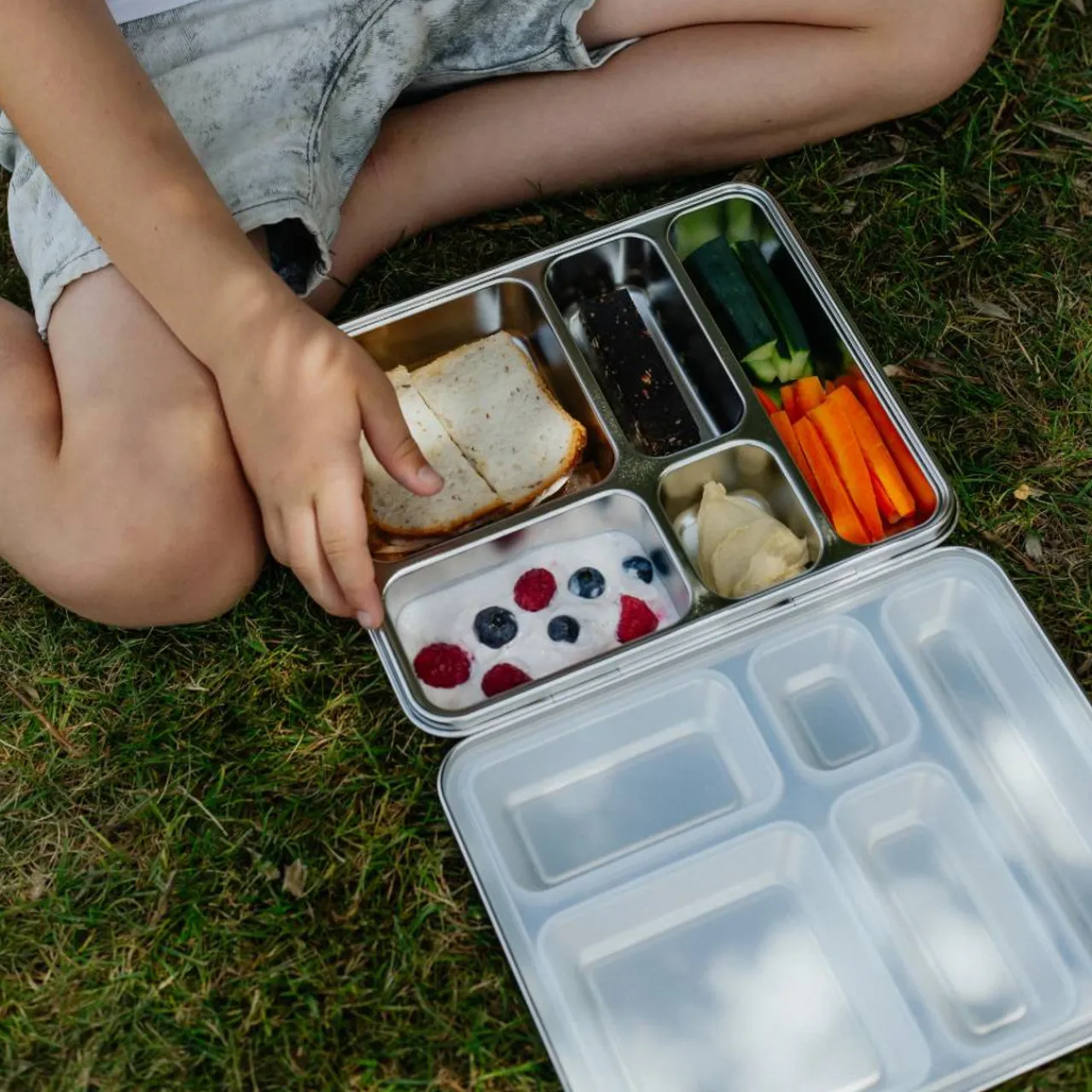 Grown Ups|Lunchboxes, Snackboxes & Snack Bags*Nestling Stainless Steel Jumbo Bento Box