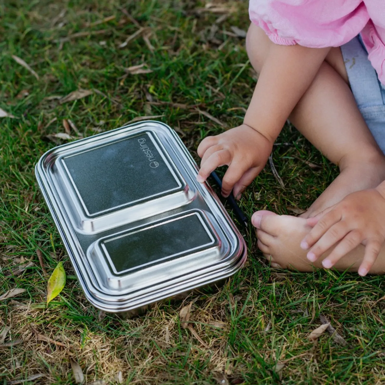 Grown Ups|Lunchboxes, Snackboxes & Snack Bags*Nestling Stainless Steel Duo Bento Box