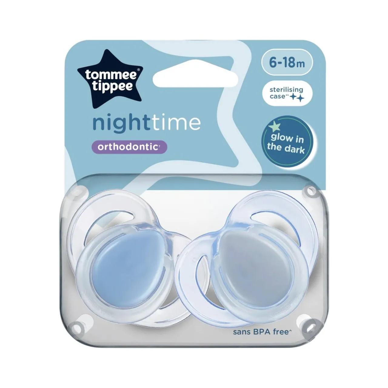 Dummies & Accessories*Tommee Tippee Night Time Soothers - 2 pack
