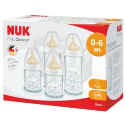 Bottles & Teats*Nuk First Choice Glass/Latex Starter Set