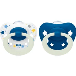 Dummies & Accessories*Nuk Signature Silicone Night Soother 2pk