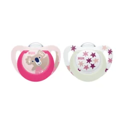 Dummies & Accessories*Nuk Star Day & Night Silicone Soothers