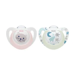 Dummies & Accessories*Nuk Star Day & Night Silicone Soothers