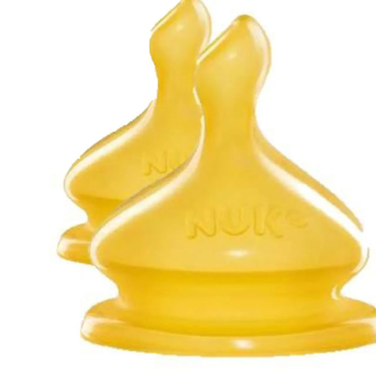 Bottles & Teats*Nuk Wide Neck Latex Teat - Medium Hole - 2pk