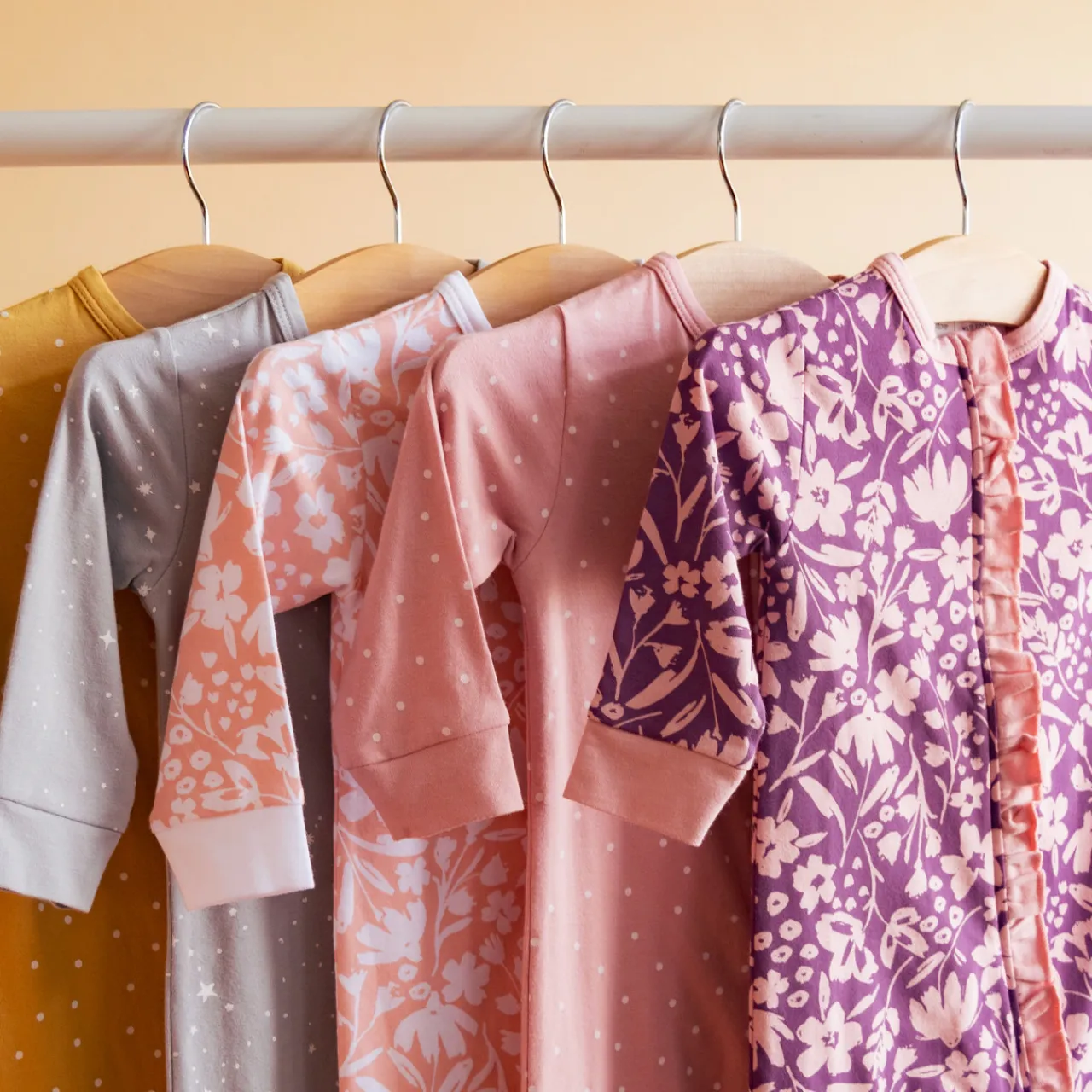 Sleepwear & Pjs*The Sleep Store Organic Cotton Ruffle Zip Suit - Clearance Berry Dot