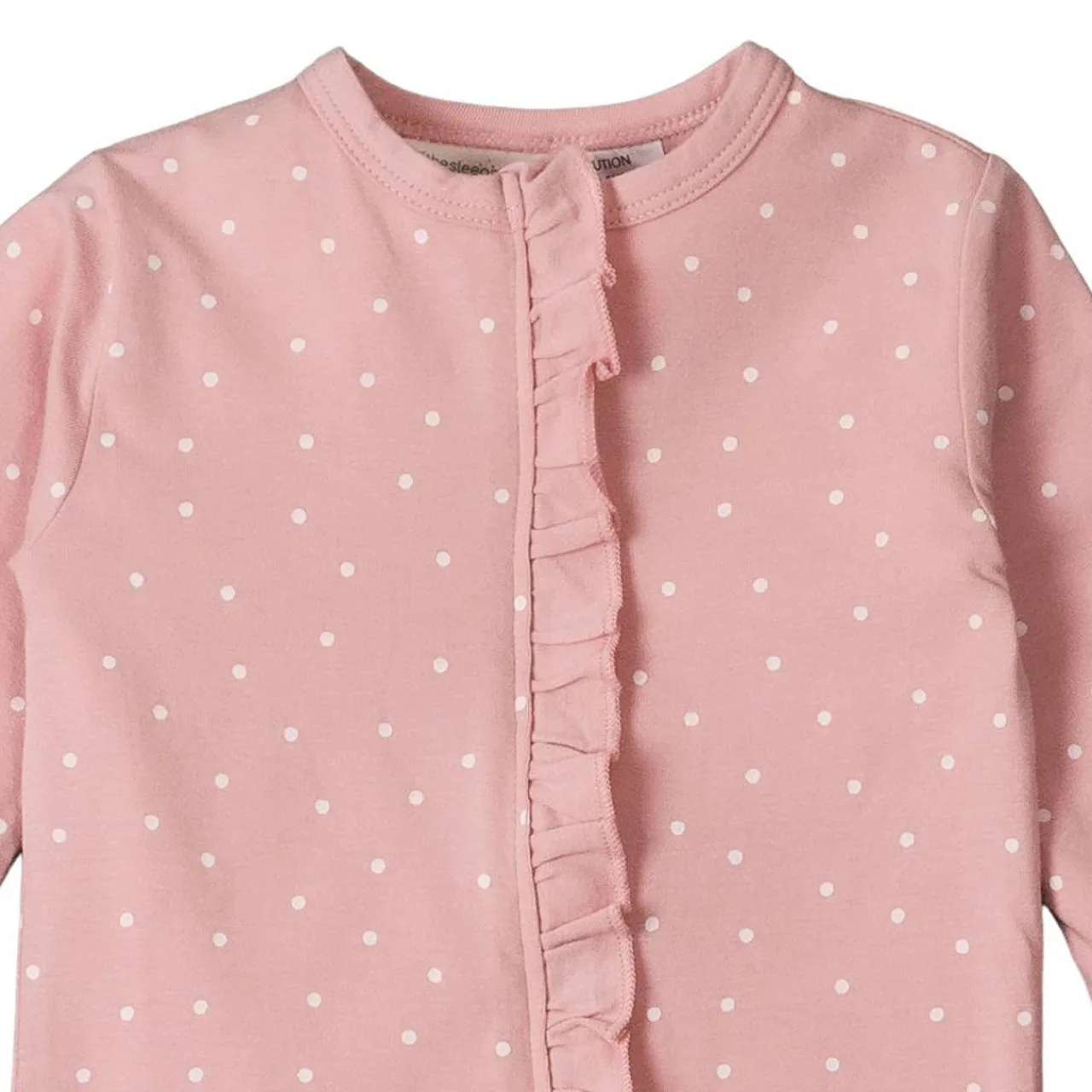 Sleepwear & Pjs*The Sleep Store Organic Cotton Ruffle Zip Suit - Clearance Berry Dot