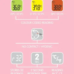 First Aid & Family Health|Cold & Flu*Oricom Non-Contact Infrored Thermometer HFS1000