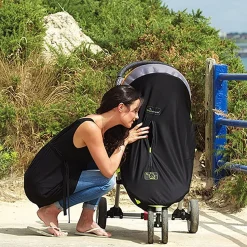 Shade & Blackout Blinds|Blackout & Travel Shade*SnoozeShade Original Buggy Blackout Shade Cover - Steel Trim