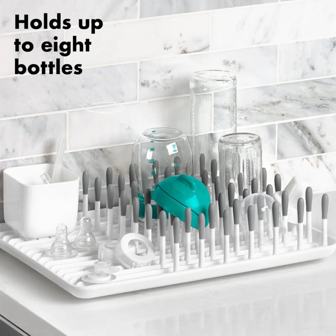 Cleaning & Sterilising*OXO Tot Bottle Drying Rack Grey