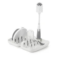 Cleaning & Sterilising*OXO Tot On the Go Drying Rack & Bottle Brush Grey