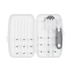 Cleaning & Sterilising*OXO Tot On the Go Drying Rack & Bottle Brush Grey