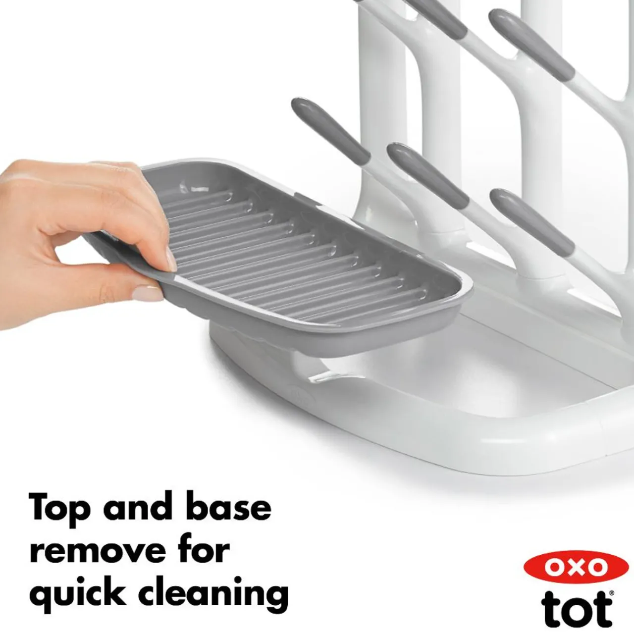 Cleaning & Sterilising*OXO Tot Space Saving Drying Rack Grey