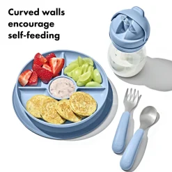 Bowls, Plates & Cutlery*OXO Tot Stick & Stay Suction Divided Plate