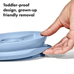 Bowls, Plates & Cutlery*OXO Tot Stick & Stay Suction Divided Plate