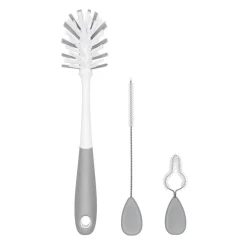 Cleaning & Sterilising*OXO Tot Water Bottle & Straw Cup Cleaning Set Grey