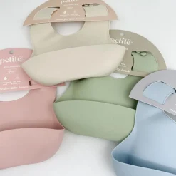 Bibs & Burp Cloths|Starting Solids*Petite Eats Silicone Baby Bib Large