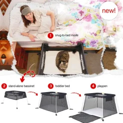 Travel Cots & Beds|Cots*Phil&ted Phil & Ted Traveller Travel Cot V5 Black