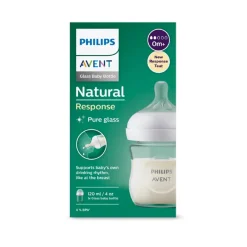 Bottles & Teats*Phillips Avent Nature Response Glass Bottle