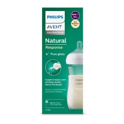 Bottles & Teats*Phillips Avent Nature Response Glass Bottle