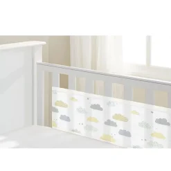 Safe Sleep*BreathableBaby Print Breathable Mesh Cot Liner - 4 Sides
