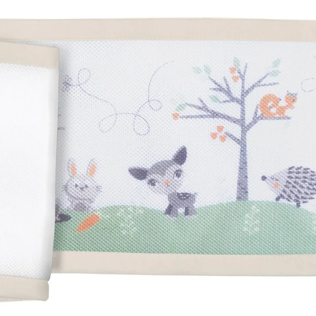 Safe Sleep*BreathableBaby Print Breathable Mesh Cot Liner - 4 Sides