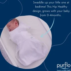 Fitted Swaddles*Purflo 2.5 tog Swaddle to Sleep Bag - All Seasons