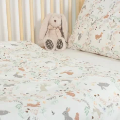 Pillows & Pillowcases|Cot Duvets & Covers*Purflo Cot Duvet Cover & Toddler Pillowcase Storybook Nutmeg