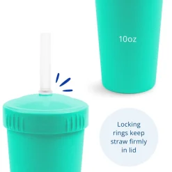 Sippy & Starter Cups*Re-Play Straw Cup with Silicone Straw
