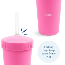 Sippy & Starter Cups*Re-Play Straw Cup with Silicone Straw