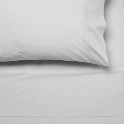 Grown Ups|Big Bed Sheets*Savona 300 TC Cotton Percale Vienna Sheet Set - Clearance Silver