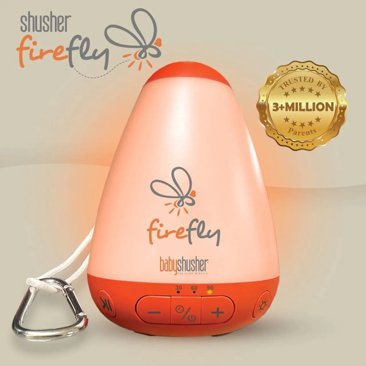 Night Lights|White Noise*Baby Shusher Shusher Firefly by - Rechargeable Baby Sleep Soother / Portable Sound Machine