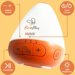 Night Lights|White Noise*Baby Shusher Shusher Firefly by - Rechargeable Baby Sleep Soother / Portable Sound Machine